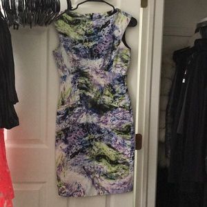 Maggy London Watercolor Midi Dress - Great 4 work!